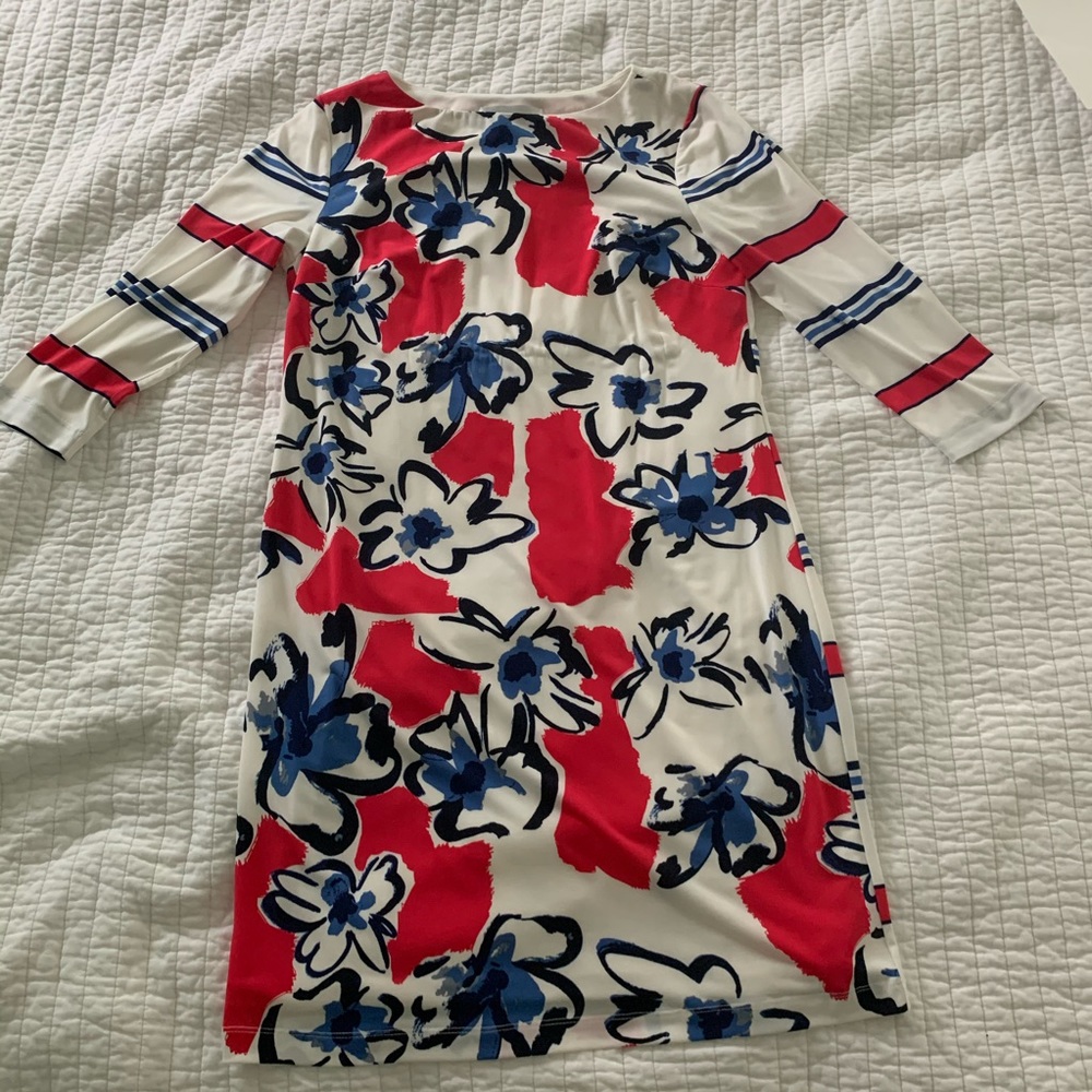 Donna Morgan Multicolored short sleeve dress
